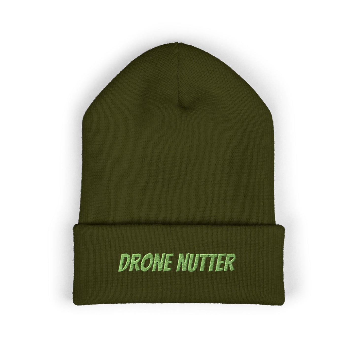 Drone Nutter Beanie, Classic Cuffed Beanie, Funny Gifts for Drone Lovers, Winter Wear, Casual Style Hat