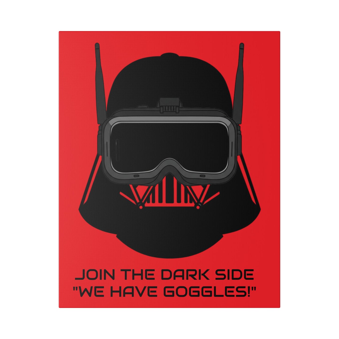 Canvas Print - FPV Funny Starwars Design