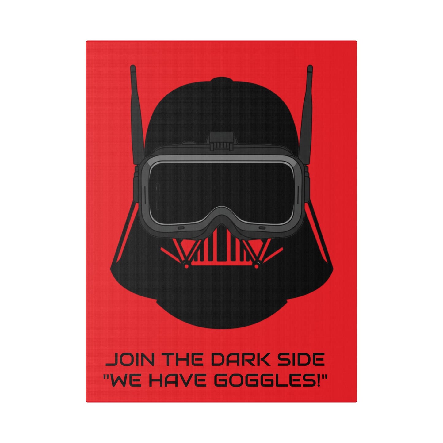 Canvas Print - FPV Funny Starwars Design