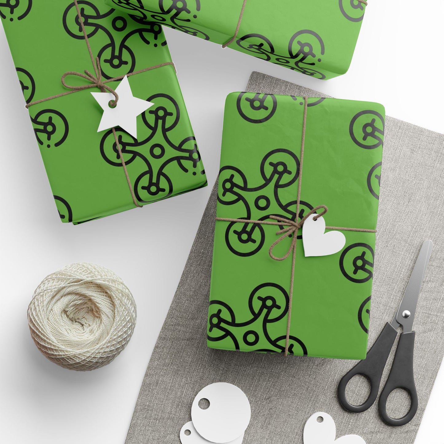 Green Drone Wrapping Paper, Unique Gift Wrap for Tech Lovers, Birthday, Christmas, Eco-Friendly, Creative Present Ideas