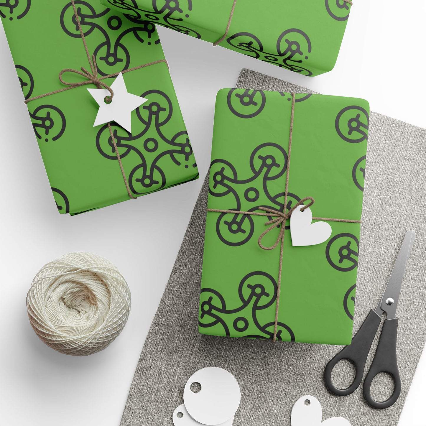 Green Drone Wrapping Paper, Unique Gift Wrap for Tech Lovers, Birthday, Christmas, Eco-Friendly, Creative Present Ideas
