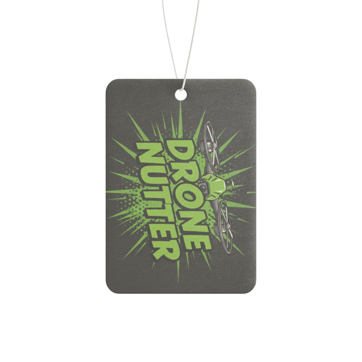 Drone Nutter Car Air Freshener, Funny Car Decor, Gifts for Drone Lovers, Unique Air Freshener, Geeky Car Accessories