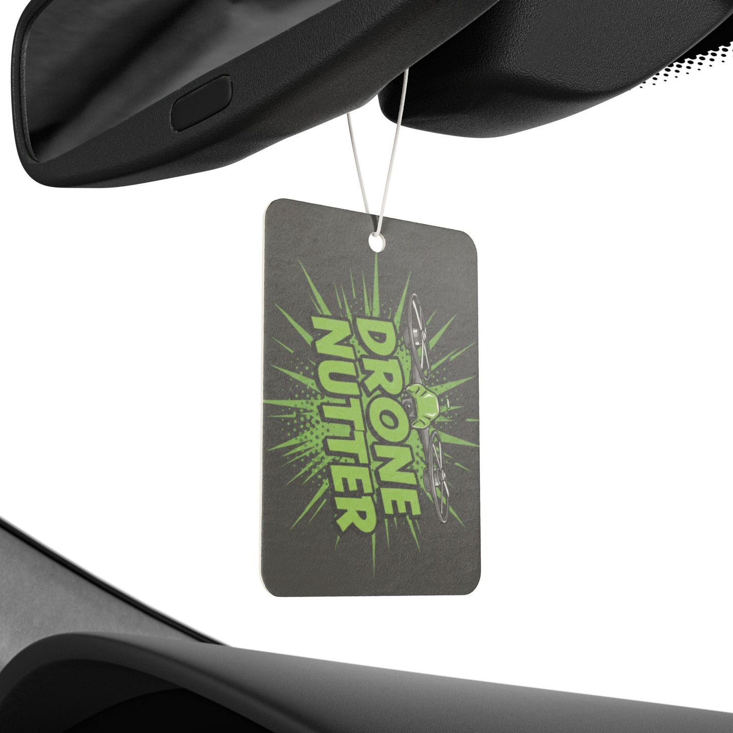 Drone Nutter Car Air Freshener, Funny Car Decor, Gifts for Drone Lovers, Unique Air Freshener, Geeky Car Accessories