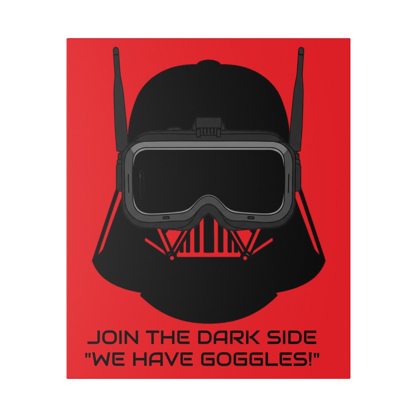 Canvas Print - FPV Funny Starwars Design