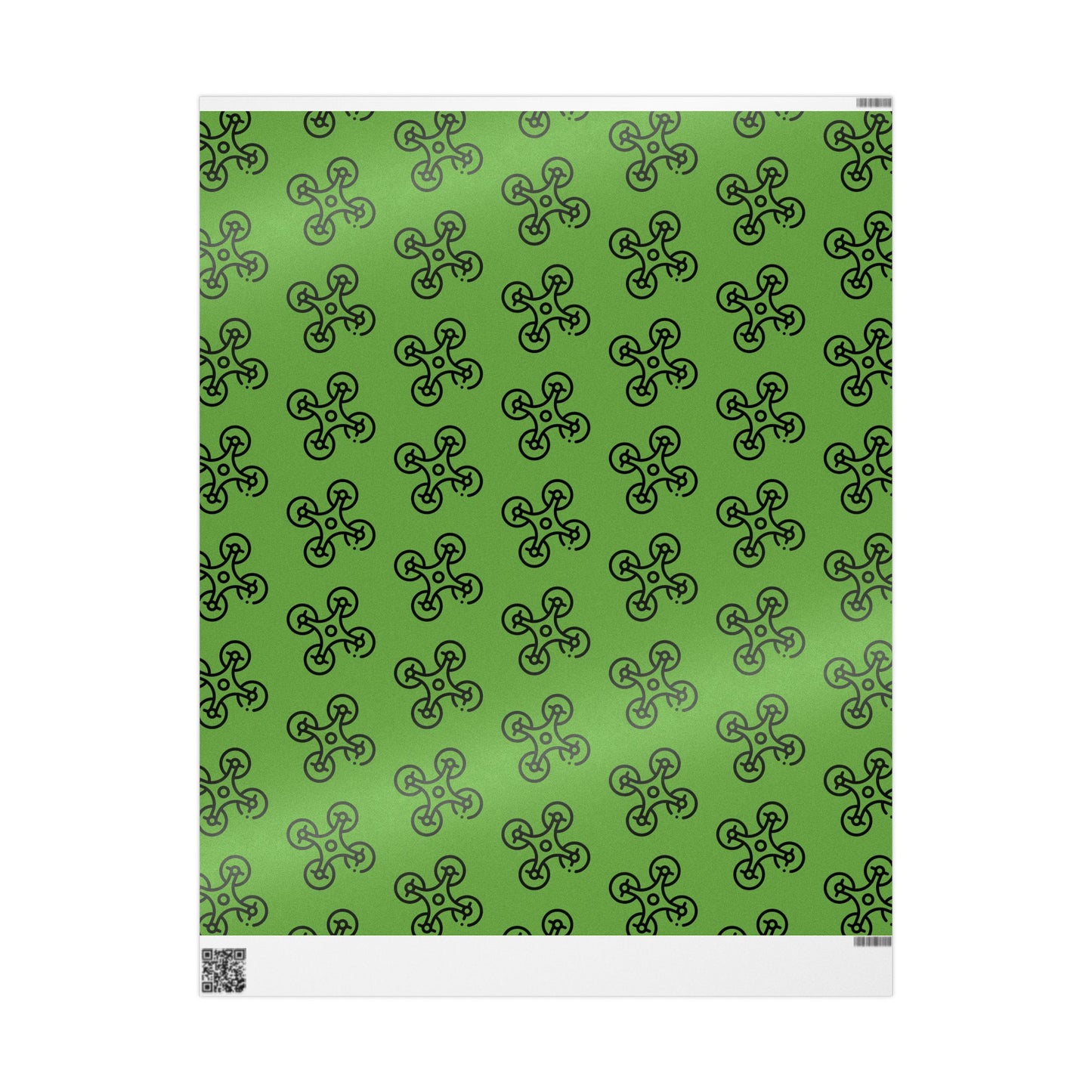 Green Drone Wrapping Paper, Unique Gift Wrap for Tech Lovers, Birthday, Christmas, Eco-Friendly, Creative Present Ideas