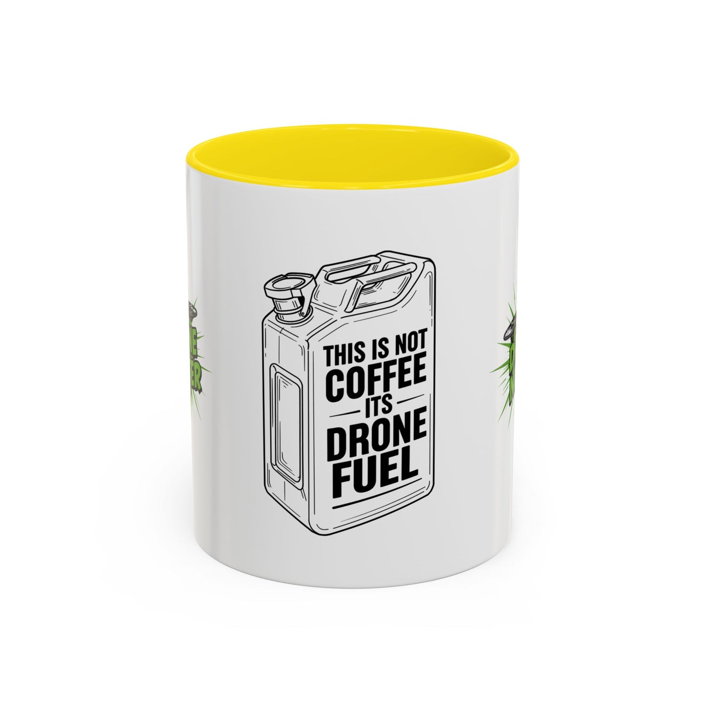 Drone Fuel Coffee Mug - Funny Mug for Pilots, Coffee Lovers, and Gift for Drone Enthusiasts, Office Humor, Personalized Drinkware