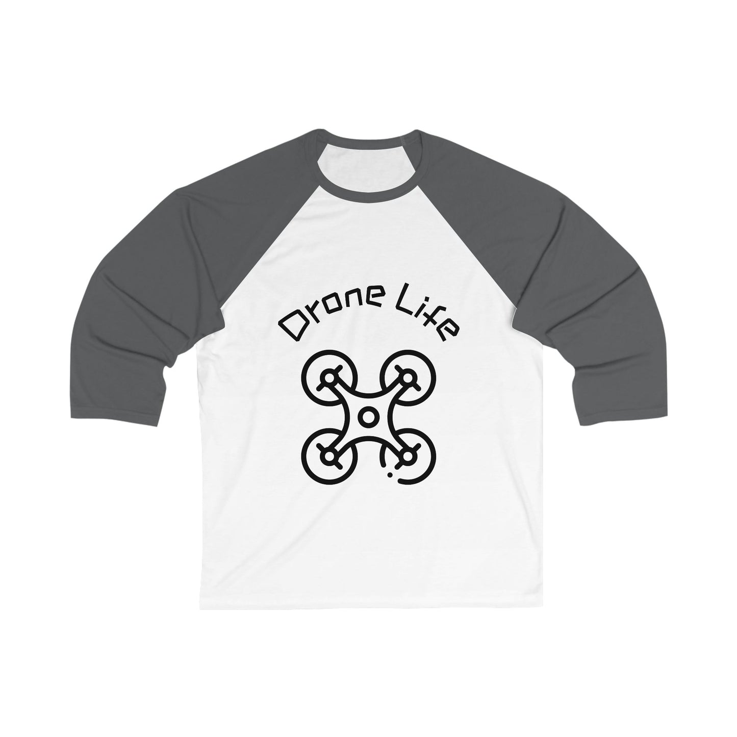 Unisex Drone Life Baseball Tee, Drone Lover Gift, Casual Sports Shirt, Unique Graphic Tee, Perfect for Birthdays, Holidays