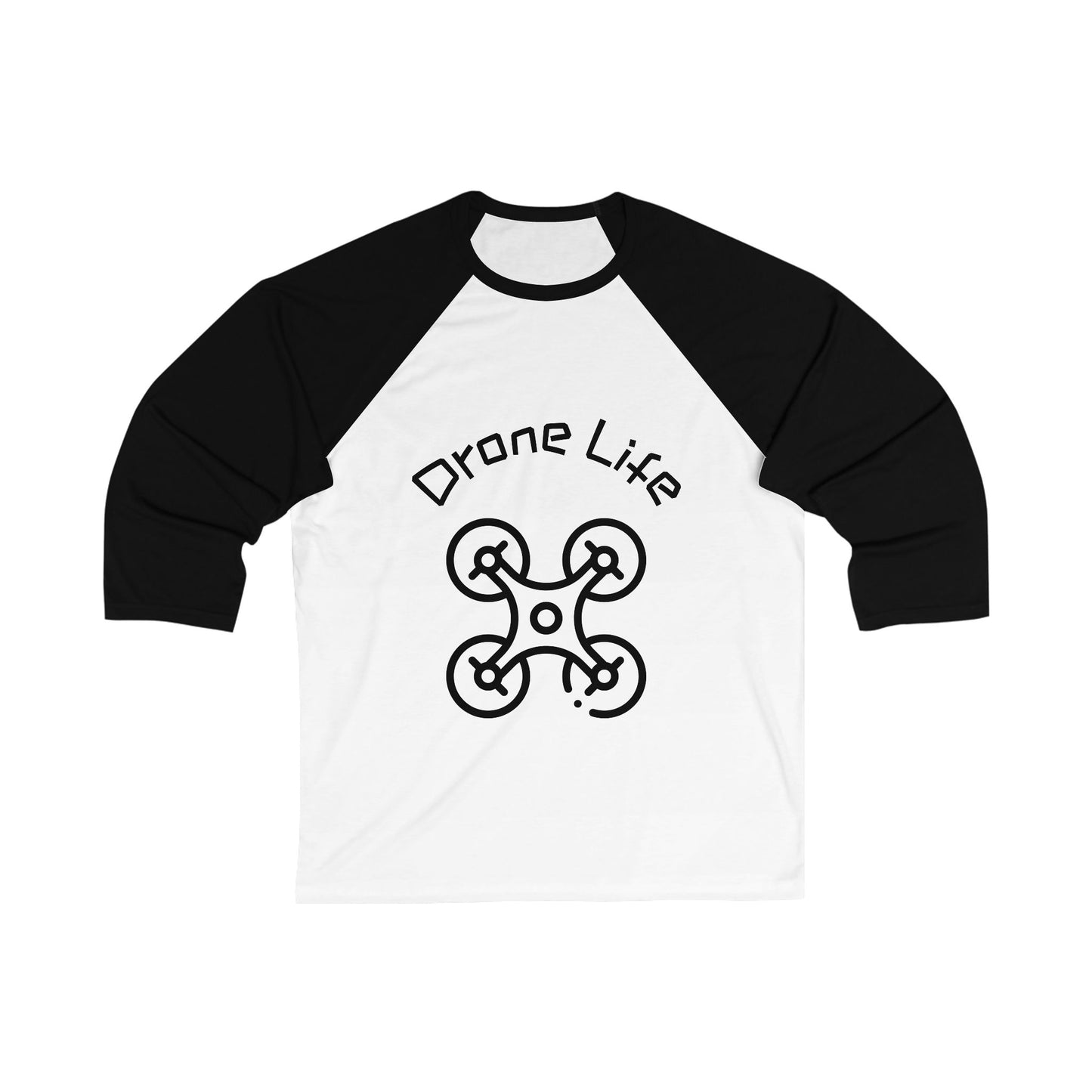 Unisex Drone Life Baseball Tee, Drone Lover Gift, Casual Sports Shirt, Unique Graphic Tee, Perfect for Birthdays, Holidays