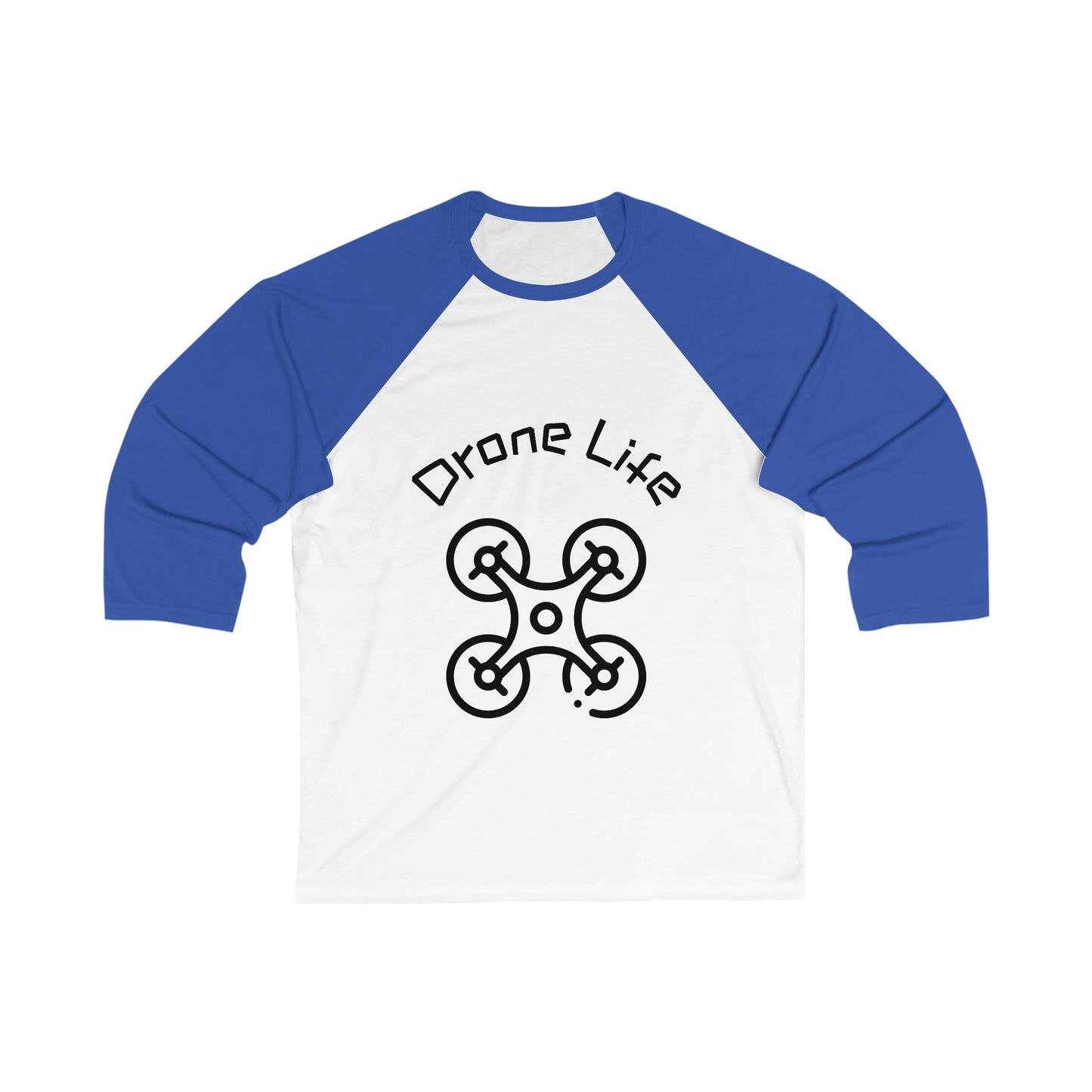 Unisex Drone Life Baseball Tee, Drone Lover Gift, Casual Sports Shirt, Unique Graphic Tee, Perfect for Birthdays, Holidays