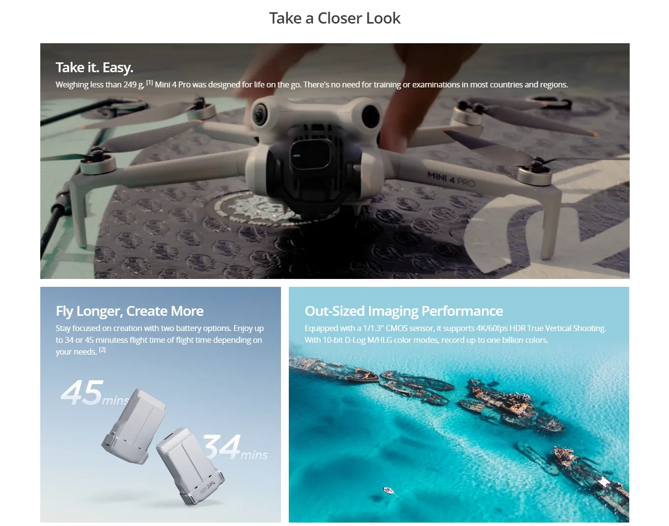 DJI Mini 4 PRO Drone 4K/60fps HDR True Vertical Shooting 20km FHD Video Transmission original brand new in stock