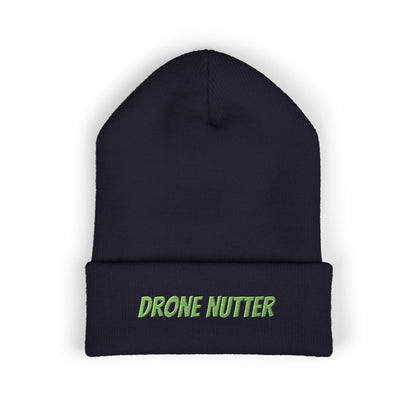 Drone Nutter Beanie, Classic Cuffed Beanie, Funny Gifts for Drone Lovers, Winter Wear, Casual Style Hat