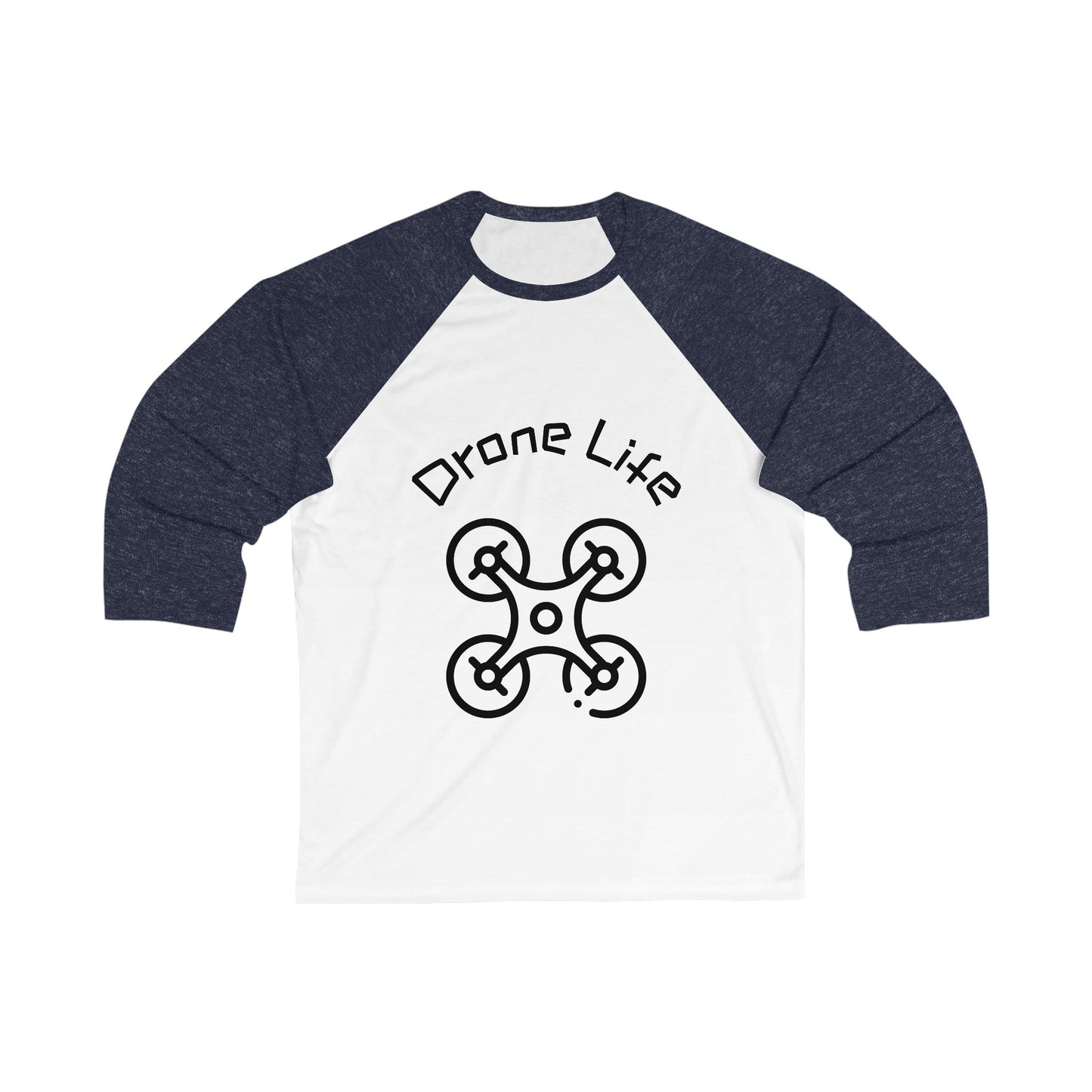 Unisex Drone Life Baseball Tee, Drone Lover Gift, Casual Sports Shirt, Unique Graphic Tee, Perfect for Birthdays, Holidays