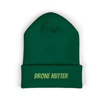 Drone Nutter Beanie, Classic Cuffed Beanie, Funny Gifts for Drone Lovers, Winter Wear, Casual Style Hat