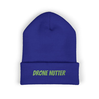 Drone Nutter Beanie, Classic Cuffed Beanie, Funny Gifts for Drone Lovers, Winter Wear, Casual Style Hat
