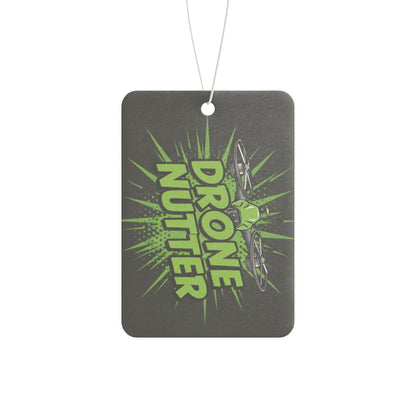 Drone Nutter Car Air Freshener, Funny Car Decor, Gifts for Drone Lovers, Unique Air Freshener, Geeky Car Accessories