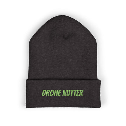 Drone Nutter Beanie, Classic Cuffed Beanie, Funny Gifts for Drone Lovers, Winter Wear, Casual Style Hat