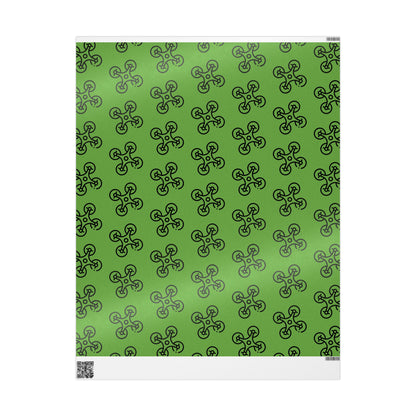Green Drone Wrapping Paper, Unique Gift Wrap for Tech Lovers, Birthday, Christmas, Eco-Friendly, Creative Present Ideas