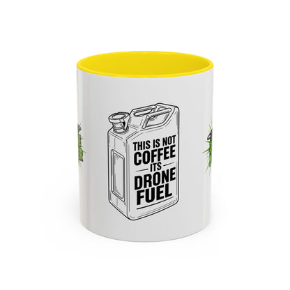 Drone Fuel Coffee Mug - Funny Mug for Pilots, Coffee Lovers, and Gift for Drone Enthusiasts, Office Humor, Personalized Drinkware