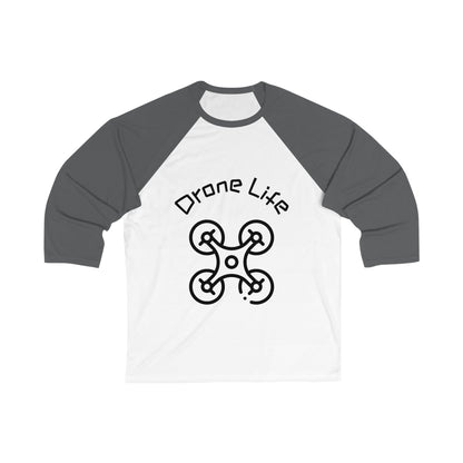 Unisex Drone Life Baseball Tee, Drone Lover Gift, Casual Sports Shirt, Unique Graphic Tee, Perfect for Birthdays, Holidays