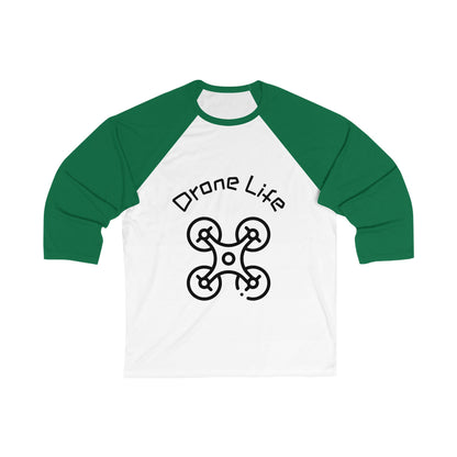 Unisex Drone Life Baseball Tee, Drone Lover Gift, Casual Sports Shirt, Unique Graphic Tee, Perfect for Birthdays, Holidays