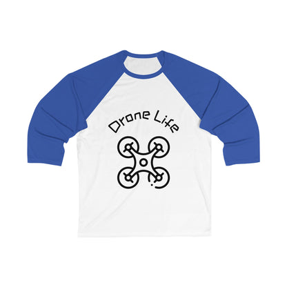 Unisex Drone Life Baseball Tee, Drone Lover Gift, Casual Sports Shirt, Unique Graphic Tee, Perfect for Birthdays, Holidays