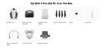 DJI Mini 4 PRO Drone 4K/60fps HDR True Vertical Shooting 20km FHD Video Transmission original brand new in stock